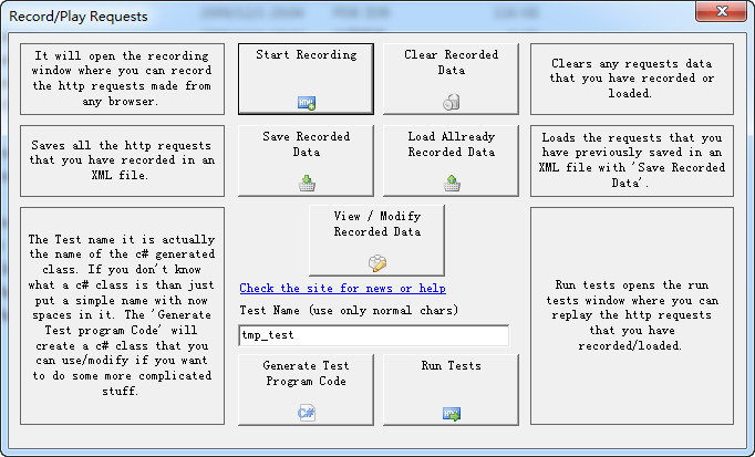 Record/Play Requests