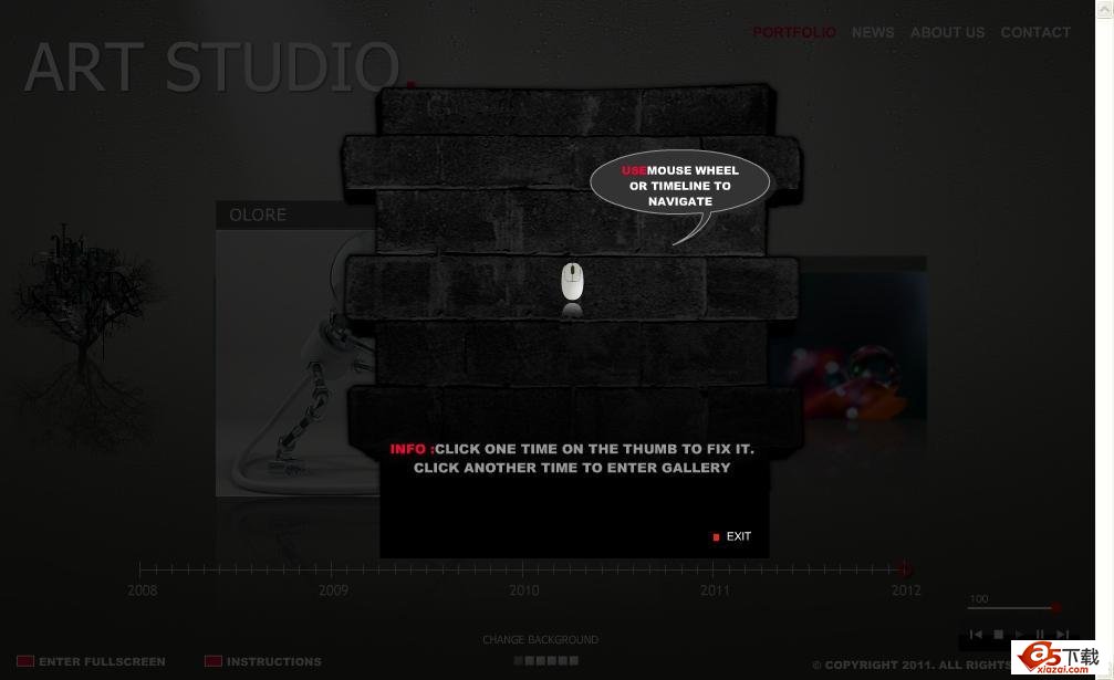 视觉冲击感的国外企业网站源码