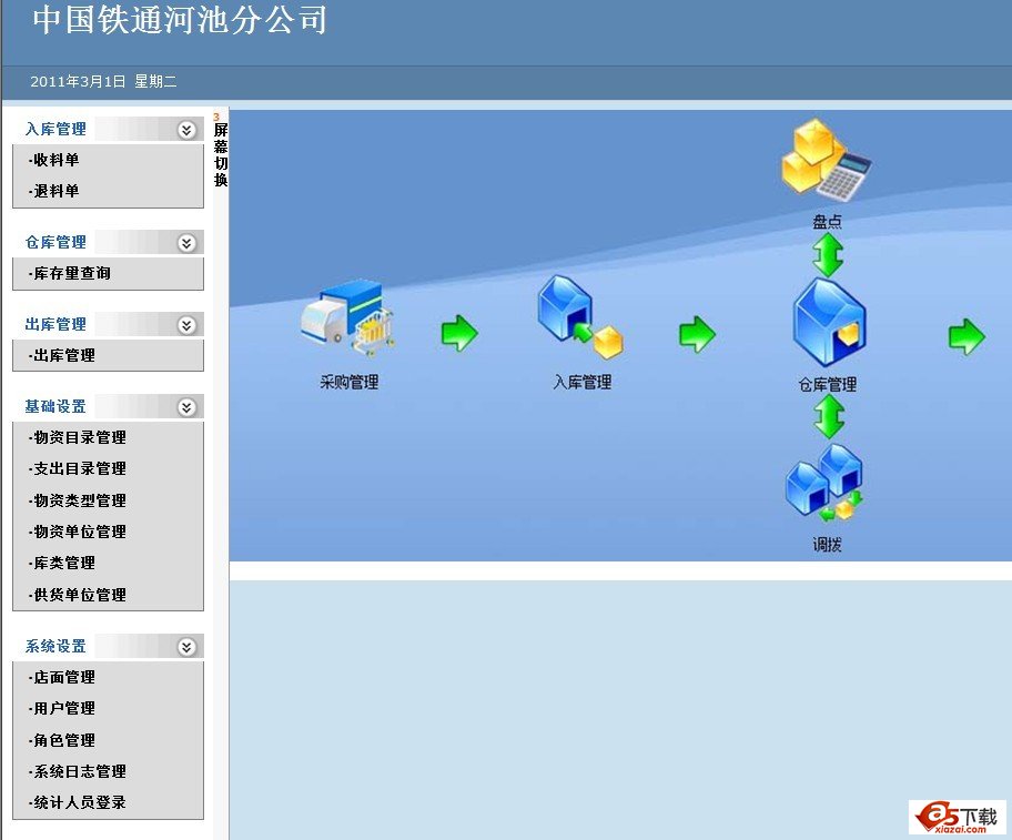 铁通物资管理系统 V0.0.3