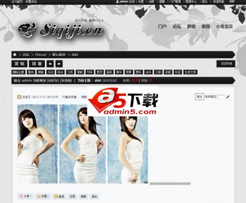 Discuz! x2雅黑时尚新视觉模板