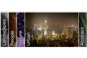 弹性菜单样式的图片展示代码