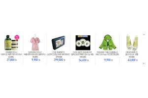 韩国购物网FLASH产品滚动推广代码