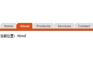 CSS导航布局中当前页面的做法