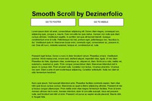 smooth scroll 平滑滚动菜单