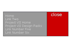 滑出式隐藏菜单样式