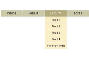 纯div+css制作的弹出菜单-01