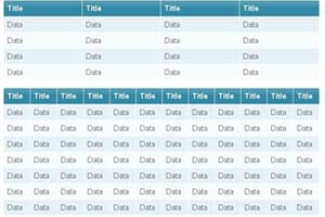Tablecloth漂亮的Ajax+CSS表格