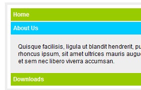 多种形式的手风琴效果
