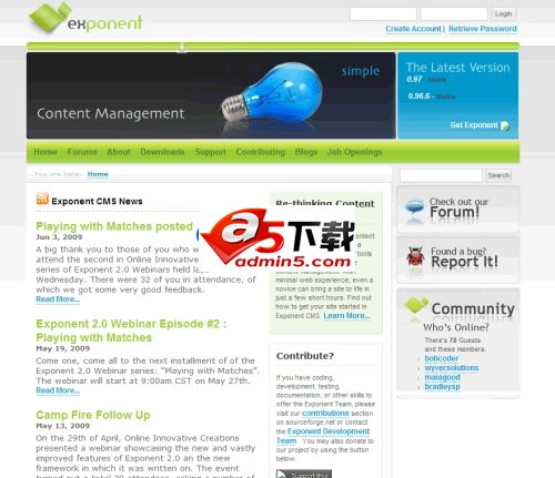 Exponent CMS