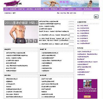 5UCMS 紫色漂亮模板