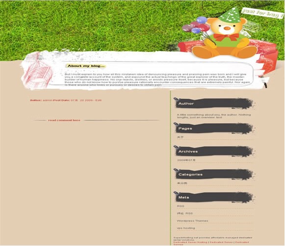 Wordpress Teddy模板