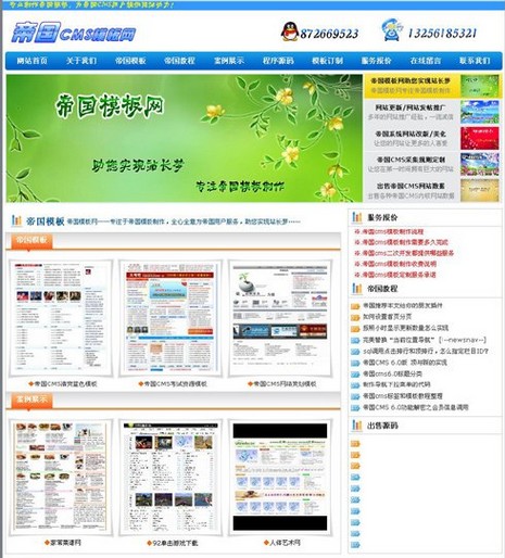 帝国CMS 模板网模板