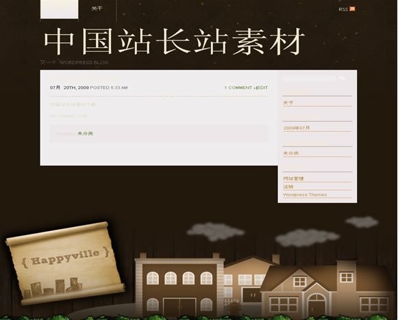 Wordpress Happyville模板