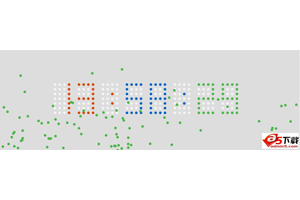 jquery电子时间弹珠特效