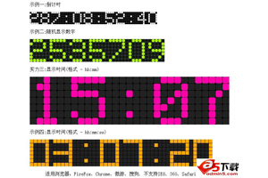 led显示屏数字效果