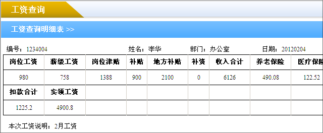 雷速工资查询系统