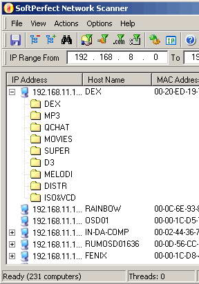 SoftPerfect Network Scanner