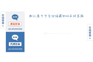 自动隐藏的QQ在线客服代码