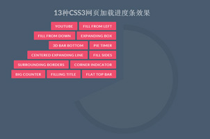 13种CSS3网页加载进度条
