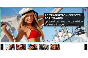 jQuery百叶窗图片切换轮播效果代码