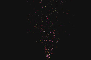 canvas粒子喷泉动画特效