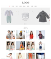 (响应式)童装销售网站模板服装公司网站源码