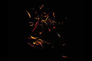 HTML5 Canvas火焰四溅动画特效