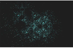 HTML5 Canvas分形星系动画特效