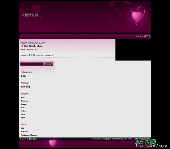 Wordpress 情人模板下载