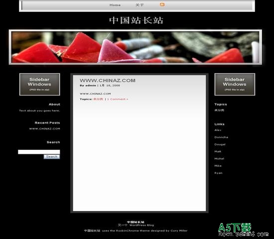 Wordpress  Rockin模板下载