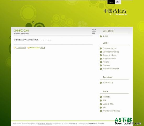 Wordpress Dynamite模板下载