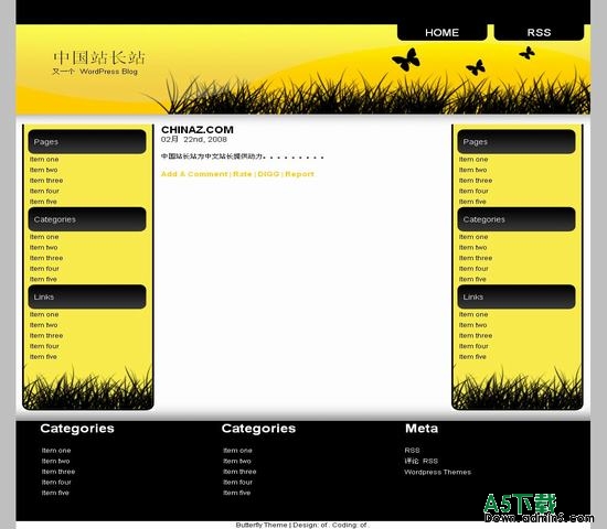 Wordpress Bee模板下载