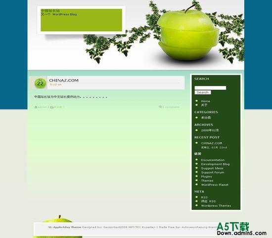 Wordpress Appleaday模板下载