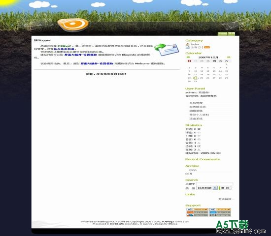 PJBlog2 80era风格皮肤下载