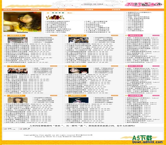 PHP168 文章资源模板