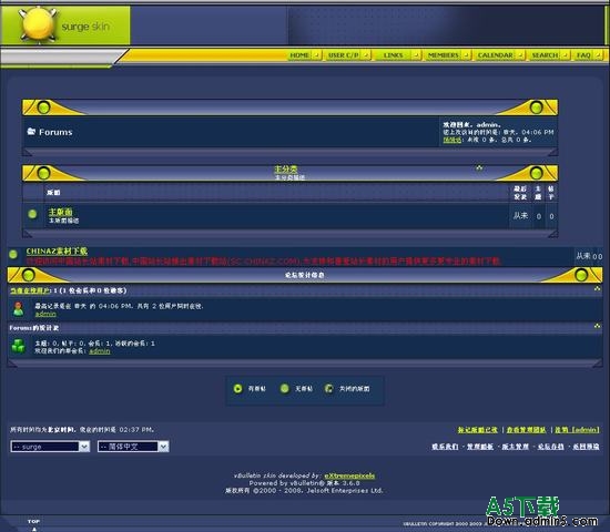 vBulletin surge模板下载