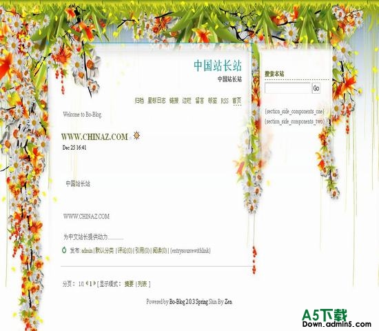 Bo-Blog Spring模板下载