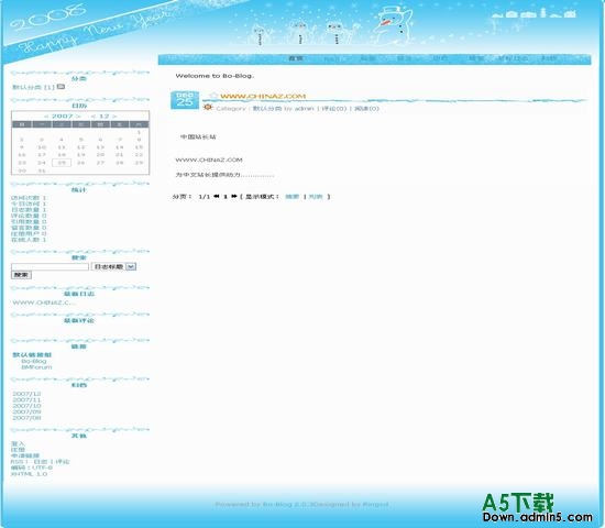 Bo-Blog snow模板下载