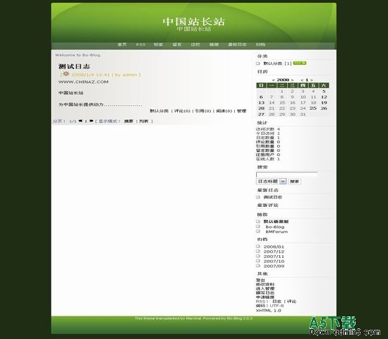 Bo-Blog WheatGrass模板下载