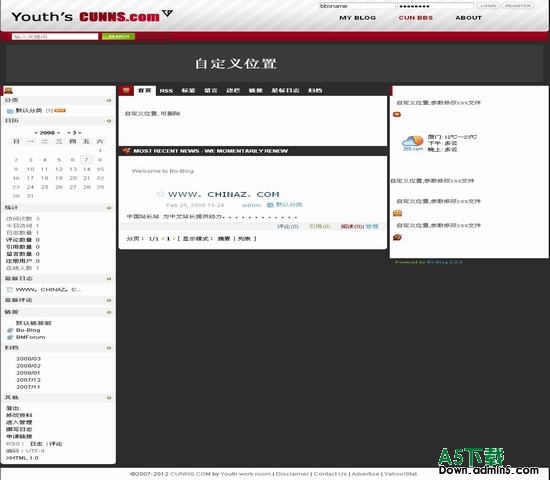 Bo-Blog youth模板下载