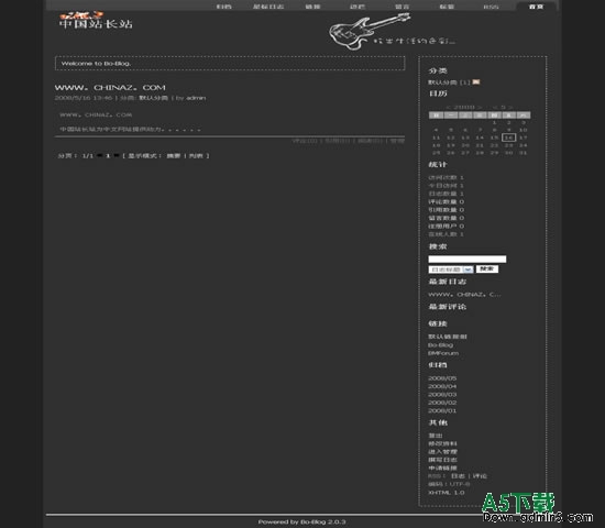 Bo-Blog qiqiblack01模板