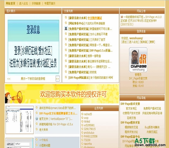 DiY-Page 游戏棕色模板