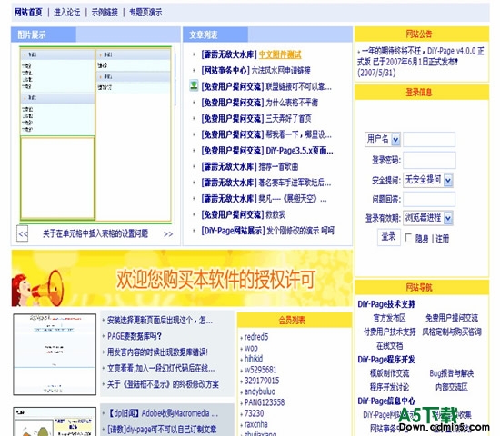 DiY-Page 简洁门户模板