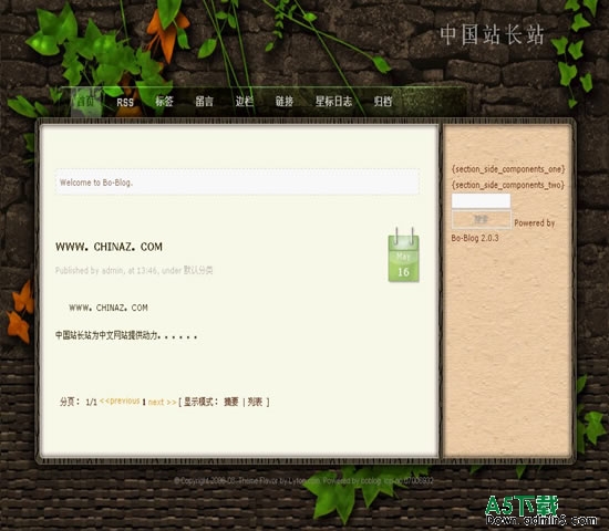 Bo-Blog Flavor.V1模板