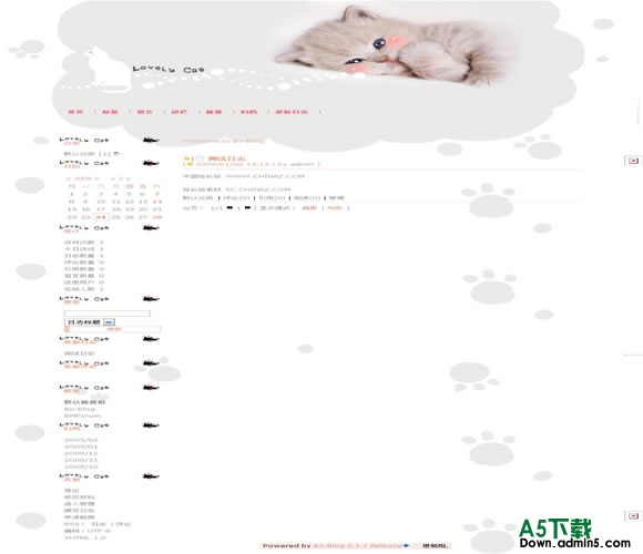 Bo-Blog monica cat模板