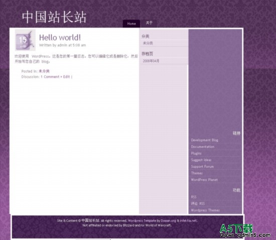 Wordpress 60Anumati模板