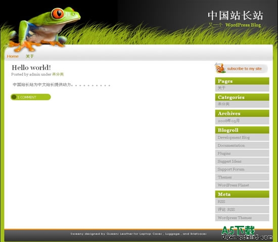 Wordpress sweeny模板