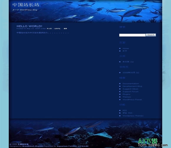 Wordpress fish模板