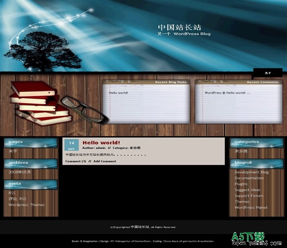 Wordpress Books模板