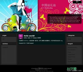 Wordpress Pop Music模板